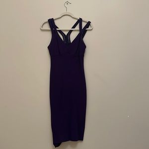 Nicole Miller knee length plum dress